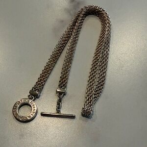 Tiffany & Co. Somerset mesh sterling silver toggle necklace